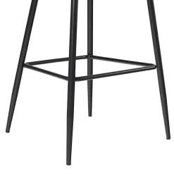 Charcoal Upholstered Charli Bar Stools, Set of 2