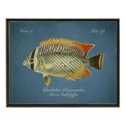 Chevron Butterflyfish Framed Wall Art