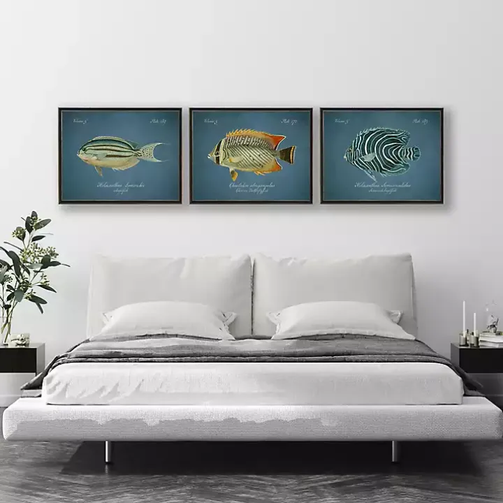 Chevron Butterflyfish Framed Wall Art