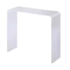 Clear Acrylic Curved Edge Console Table
