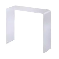 Clear Acrylic Curved Edge Console Table