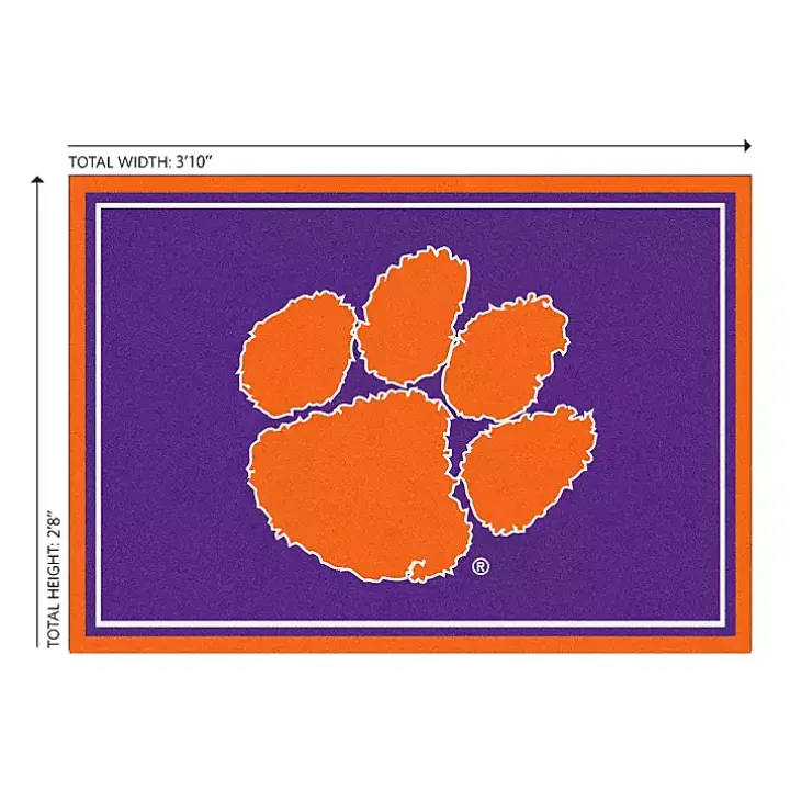 Clemson University Area Rug, 3x4