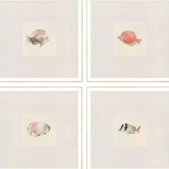 Coastal Medley Framed Art Prints, Set of 4