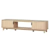 Coastal Oak Fluted 2-Door TV Stand