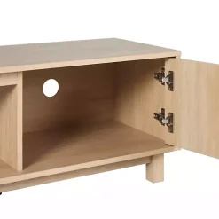 Coastal Oak Fluted 2-Door TV Stand