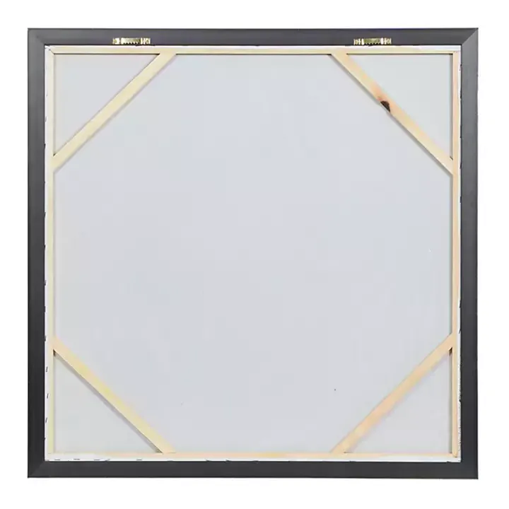 Coastal Palms Framed Canvas Art Print