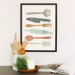 Colorful Utensils Framed Art Print