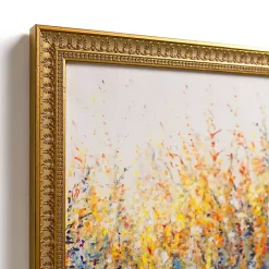 Colorful Wildflowers Gold Framed Art Print