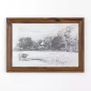 Cottage Behind Horsley House Framed Art Print