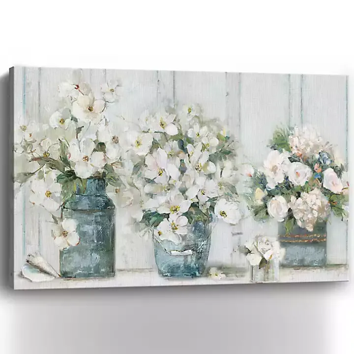 Cottage Mantle Canvas Art Print