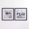Cow in Bubble Bath Framed Art Prints, Set of 2