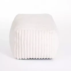 Cream Comfy Foam Lounge Ottoman