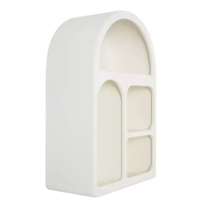 Cream Geometric Arch Wall Shelf