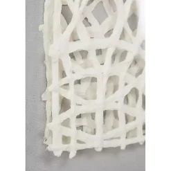 Cream Handcut Paper Doily Shadowbox Framed Art