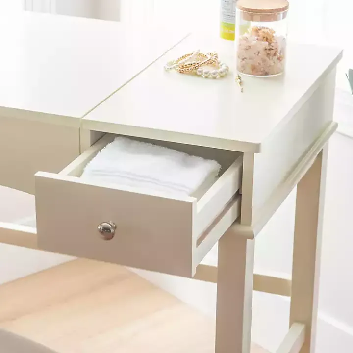 Cream Jennifer Flip-Top 2-pc. Vanity Set