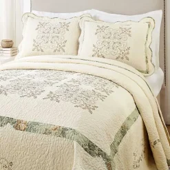 Cream Vintage Treasure King Bedspread