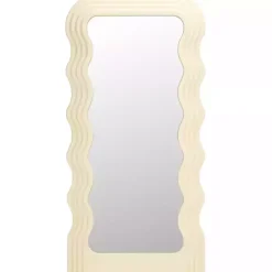 Cream Wavy Mayha Leaner Mirror