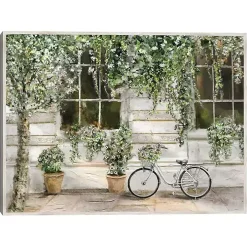Dans La Ville Framed Canvas Art Print