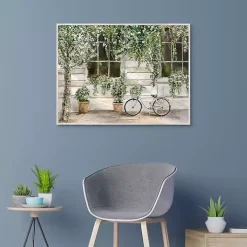 Dans La Ville Framed Canvas Art Print