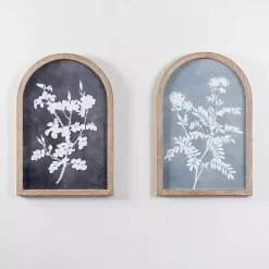 Dark Blue Botanicals Arch Framed Wall Art