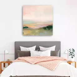 Dark Glowing Valley Canvas Art Print, 40x40 in.