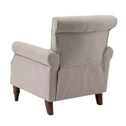 Dark Gray Miriam Nailhead Trim Armchair