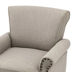 Dark Gray Miriam Nailhead Trim Armchair
