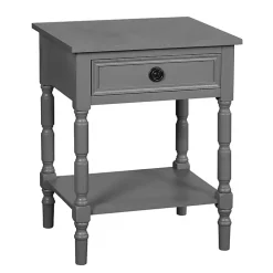 Dark Gray Wood Barrett Accent Table