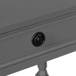 Dark Gray Wood Barrett Accent Table