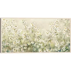 Daytime Daises Framed Canvas Art Print