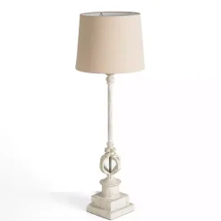 Distressed Cream Quatre Buffet Lamp