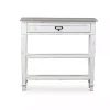Distressed White 1-Drawer Console Table