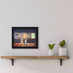 Dog Museum Framed Art Print