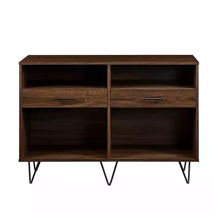 Doreen Dark Brown Hairpin Console Table