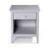 Dove Gray Brazilian Pine Wood Nightstand