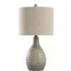 Earth Tone Oak Table Lamp