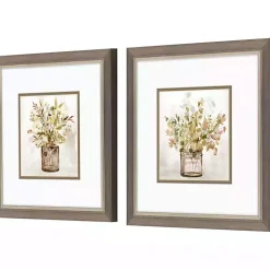 Earthy Garden Framed Art Prints, Set of 2
