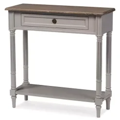 Edward Gray Mindi Wood Fluted Console Table