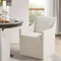 Elaine Cream Upholstered Skirted Dining Chair