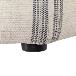 Ellen Navy Stripe Martha Stewart Cocktail Ottoman