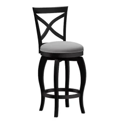 Ellendale Black Swivel Counter Stool