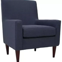 Emma Navy Upholstered Accent Chair