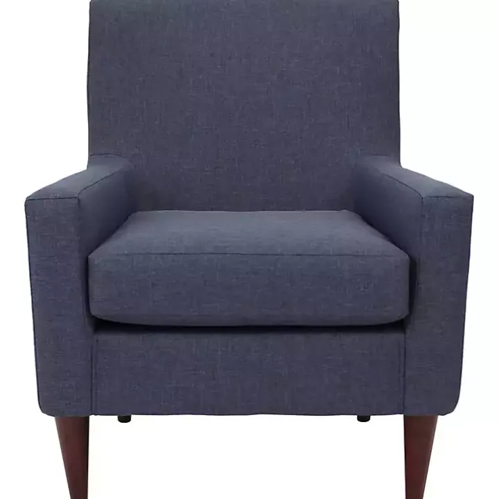 Emma Navy Upholstered Accent Chair