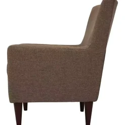 Emma Pecan Upholstered Accent Chair