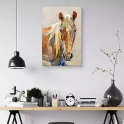 Equine Colors Portrait Canvas Art Print, 24x36 in.