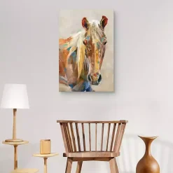 Equine Colors Portrait Canvas Art Print, 24x36 in.