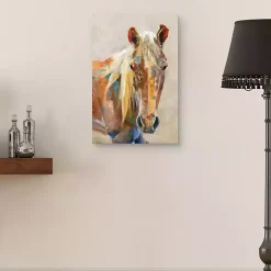 Equine Colors Portrait Canvas Art Print, 24x36 in.