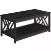 Espresso Cut-Out Sides Coffee Table