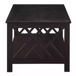 Espresso Cut-Out Sides Coffee Table