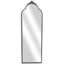 Everlaine Black Modern Victorian Leaner Mirror